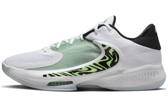 Кроссовки Nike Zoom Freak 4 "Barely Volt" - бело-зеленые