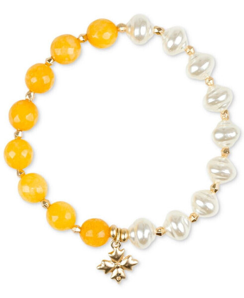 Браслет Patricia Nash Gold-Tone Bead Stretch