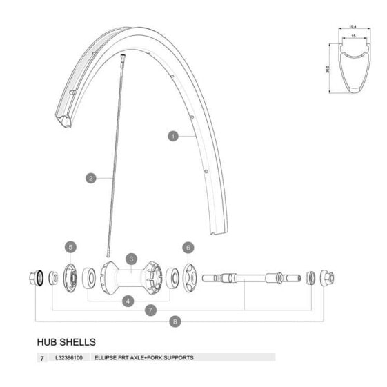 MAVIC Ellipse Front Axle And Fork Supports