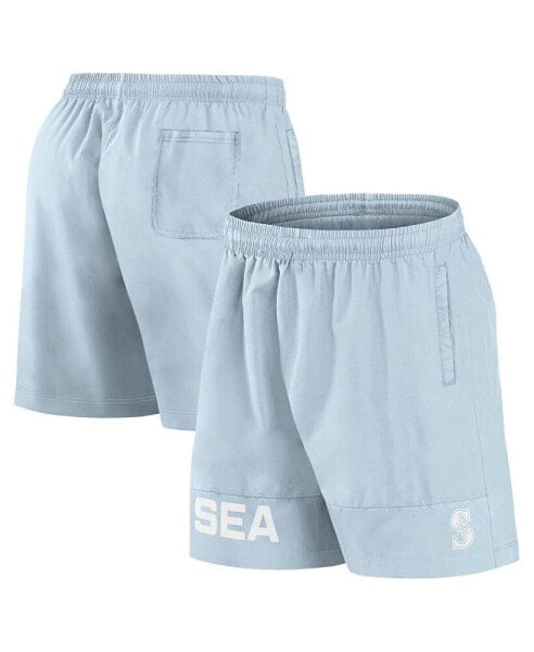 Men's Light Blue Seattle Mariners Elements Swim Shorts