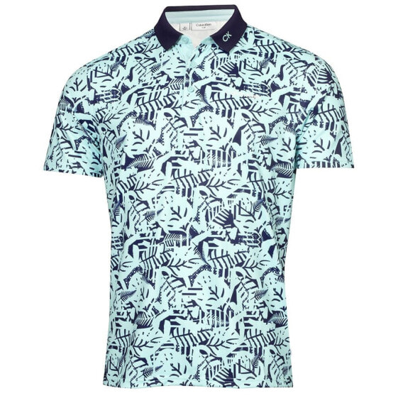 CALVIN KLEIN GOLF Abstract Print short sleeve polo