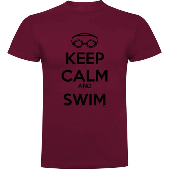 KRUSKIS Keep Calm And Swim short sleeve T-shirt