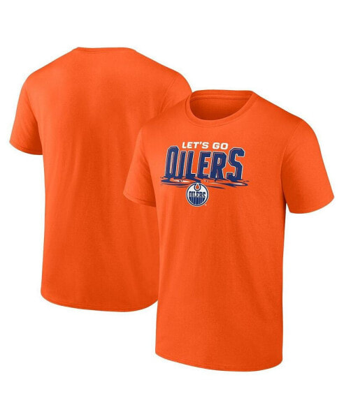 Men's Orange Edmonton Oilers Local T-shirt