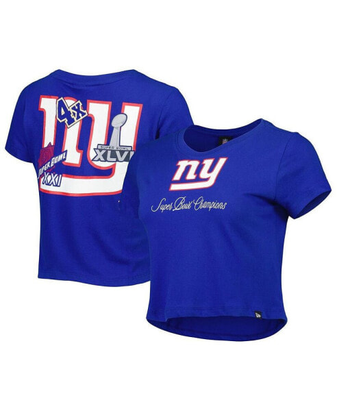 Women's Royal New York Giants Historic Champs T-shirt