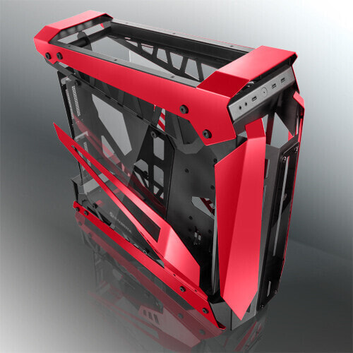 RAIJINTEK NYX PRO - Full Tower - PC - Aluminum - Rubber - SPCC - Tempered glass - Black,Red - ATX,EATX,EEB,Micro ATX,Mini-ATX - 7.5 cm