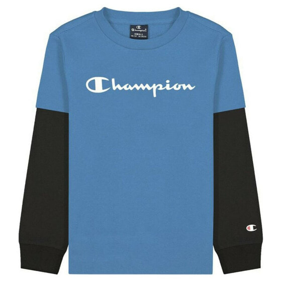 Детская футболка с коротким рукавом Champion Two Sleeves Синяя