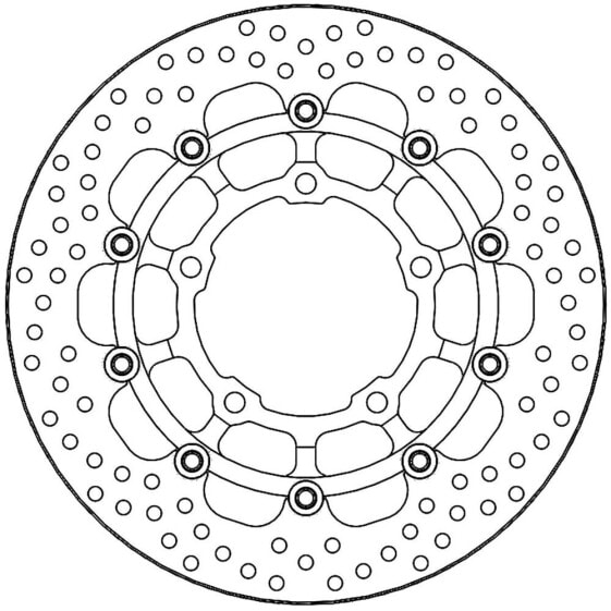 MOTO-MASTER Halo Honda 113236 Right Front Brake Disc