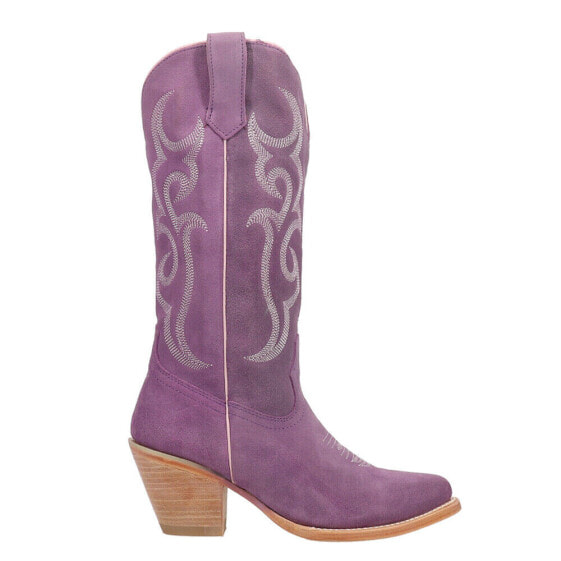 Ferrini Quinn Embroidered Snip Toe Cowboy Womens Purple Casual Boots 8486144