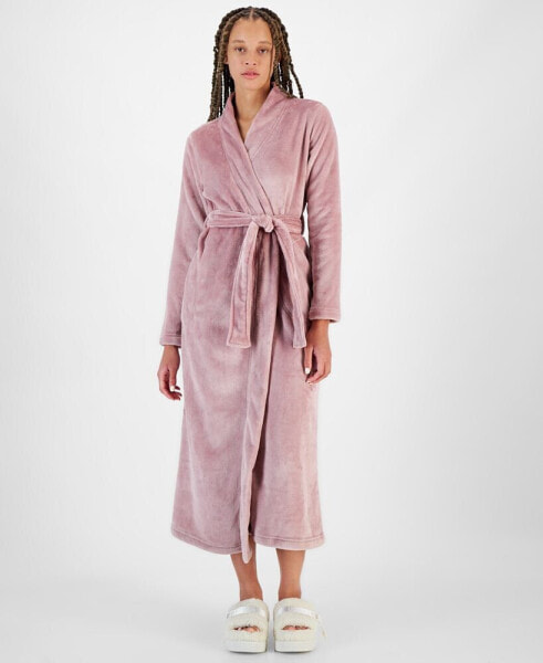 Women's Marlow Tie-Waist Long-Sleeve Fleece Bath Robe