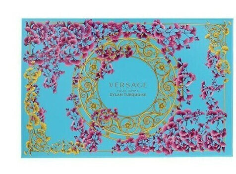 Парфюмерный набор Versace Dylan Turquoise - EDT 100 мл + тело молоко 100 мл + душевой гель 100 мл + EDT 5 мл