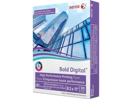 Xerox Bold Digital Printing Paper 8 1/2 x 11 White 500 Sheets/RM 3R11760