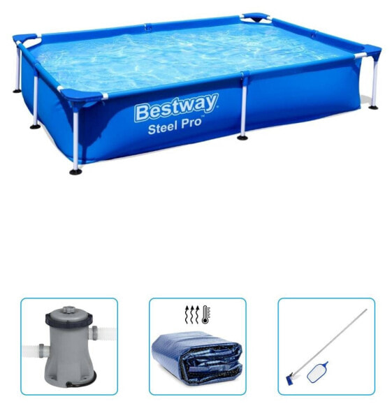 Бассейн надувной Bestway Steel Pro, 259 x 170 x 61 см