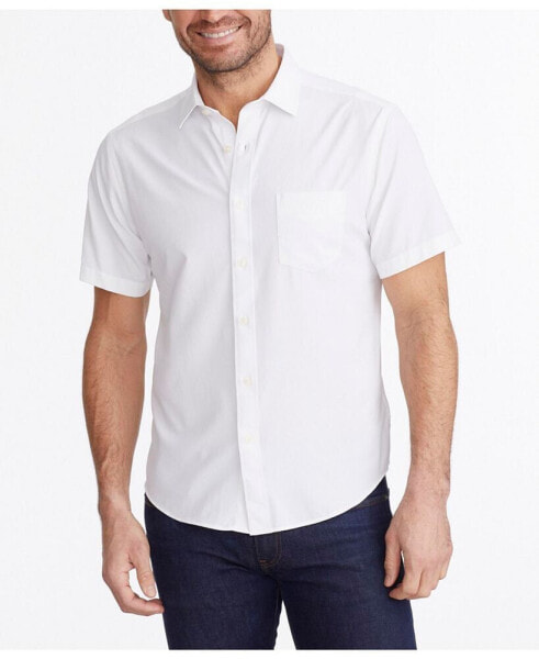 Men's Regular Fit Wrinkle-Free Performance Short Sleeve Gironde Button Up Shirt