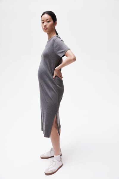 MAMA Ribbed T-shirt Dress