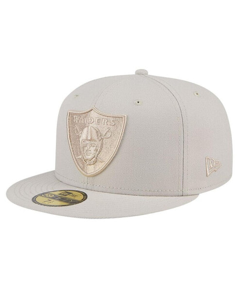 Men's Stone Las Vegas Raiders Color Pack 59FIFTY Fitted Hat