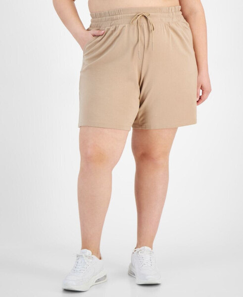 Plus Size Comfort Flow High Rise Shorts, Created for Macy's