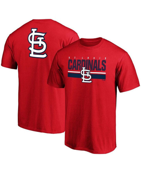 Men's Red St. Louis Cardinals Team Logo End Game T-shirt