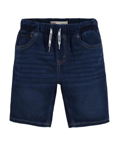 Toddler Boys Pull-On Skinny Fit Dobby Shorts