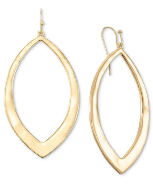 Gold-Tone Open Tear-Shape Drop Earrings, Created for Macy's