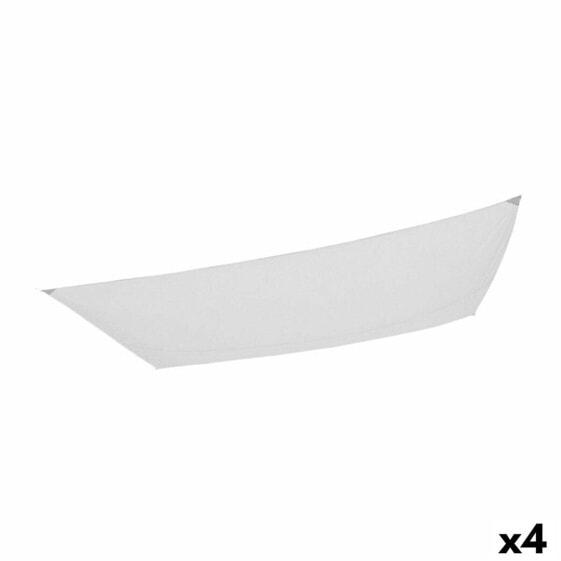 Навесы Aktive Треугольный Белый 200 x 0,5 x 300 cm (4 штук)