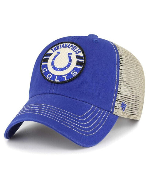 Men's Royal, Natural Indianapolis Colts Notch Trucker Clean Up Adjustable Hat