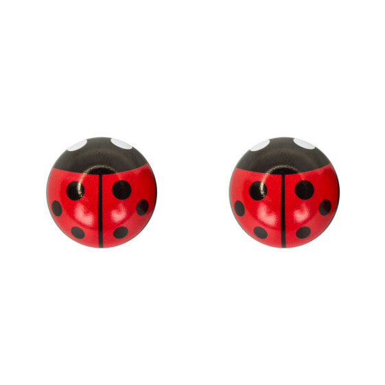 Trick Tops Valve Caps Lady Bug Red