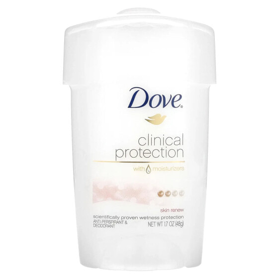 Дезодорант-антиперспирант Dove Clinical Protection, силы рецепта, уход за кожей, 48 г