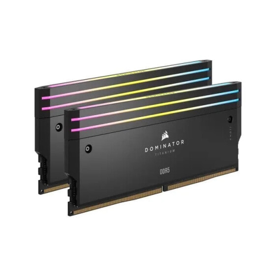 RAM-Speicher CORSAIR Dominator Titanium RGB DDR5 32 GB 2 x 16 GB DIMM 6600 MT/s Intel XMP 3.0 1,40 V Schwarz (CMP32GX5M2X6600C3