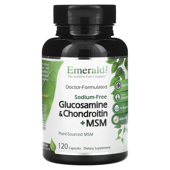 Витамины и БАДы Emerald Laboratories Глюкозамин и Хондроитин + МСМ, 120 капсул