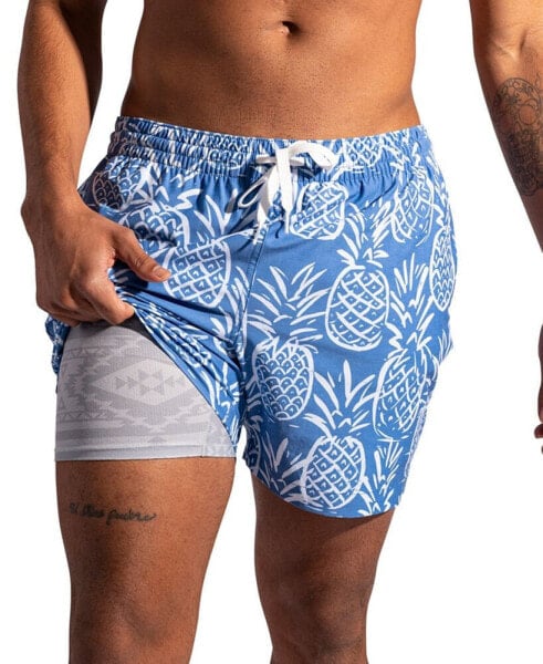 Men's The Thigh-Naples Quick-Dry 5-1/2" Swim Trunks with Boxer Brief Liner