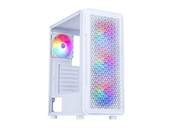 DIYPC S3-TG-LED White USB3.0 Steel/ Tempered Glass ATX Mid Tower Gaming Computer