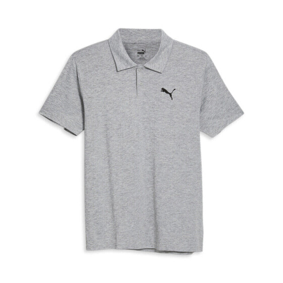 Puma All In Short Sleeve Polo Shirt Mens Grey Casual 68159404