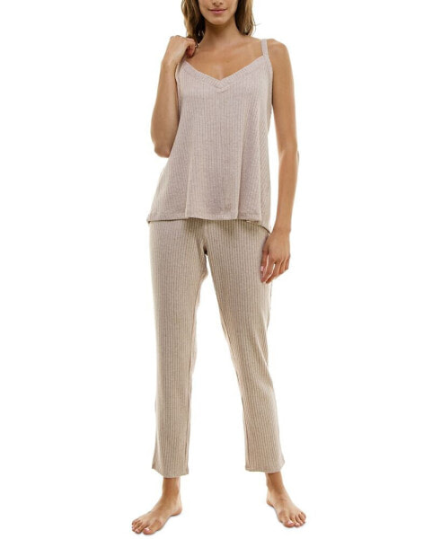 Women's 2-Pc. Sweater-Knit Cami Pajamas Set