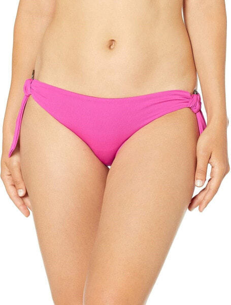 Seafolly Women's 246042 Loop Side Hipster Pink Bikini Bottom Swimwear Size 10