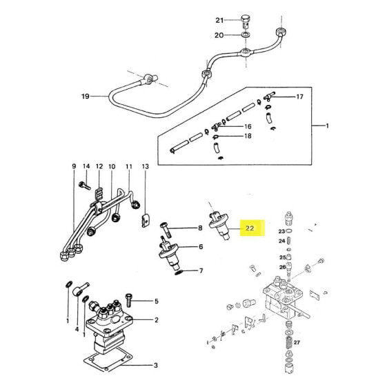 VETUS M3.10/M4.14 Injector