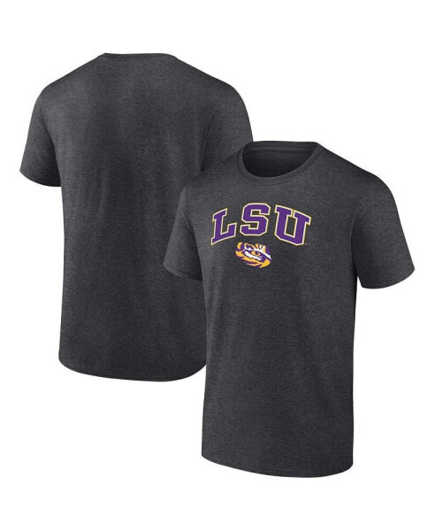 Men's Heather Charcoal LSU Tigers Campus T-shirt