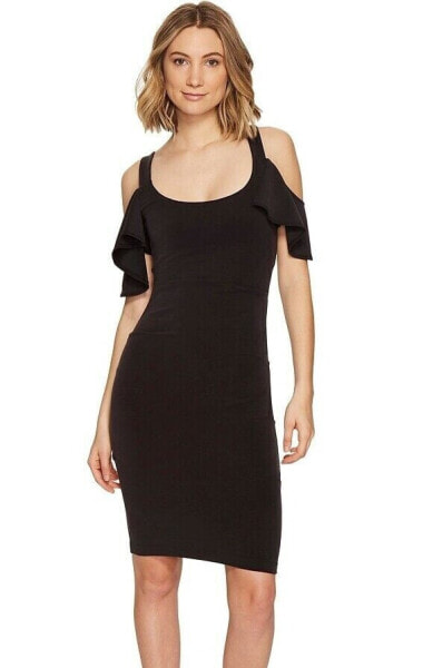 Платье женское Nicole Miller Sophia с открытыми плечами, черное, размер МЭР