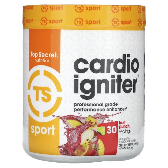Предтренировочный комплекс Top Secret Nutrition Cardio Igniter Professional Grade Performance Enhancer вкус Фруктовый удар 180 г (6.35 унции)