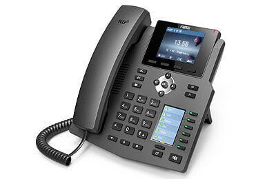 Fanvil X4G - IP Phone - Black - Wired handset - Desk/Wall - In-band - Out-of band - SIP info - 4 lines