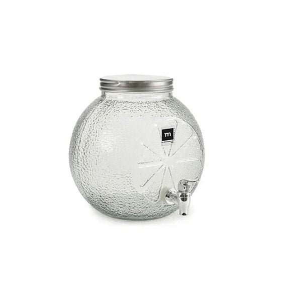 CARIOCA Mediterranea Glass Dispenser Jar With Tap 7L