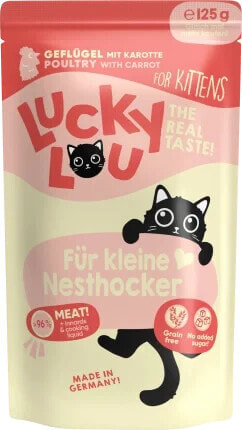 Nassfutter Katze Kitten mit Geflügel "für kleine Nesthocker", Junior, 125 g