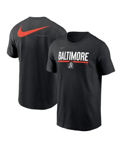 Men's Black Baltimore Orioles 2-Hit Speed City Connect T-Shirt