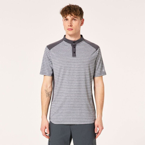 OAKLEY APPAREL Fringe Stripe short sleeve polo