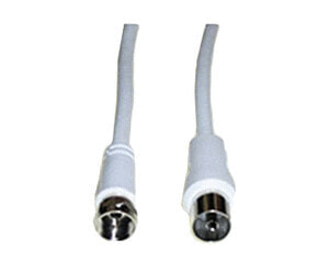 e+p FK 15 коаксиальный кабель 1,5 m F plug coax jack Белый