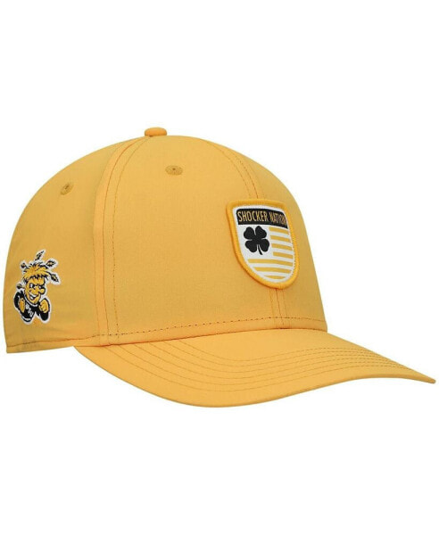 Бейсболка мужская Black Clover Men's Yellow Wichita State Shockers Nation Shield Snapback Hat