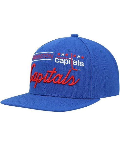 Men's Blue Washington Capitals Retro Lock Up Snapback Hat