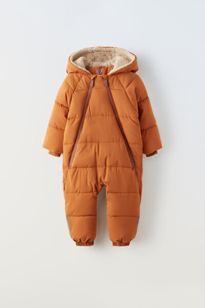 Ski collection padded water-repellent and wind-resistant jumpsuit