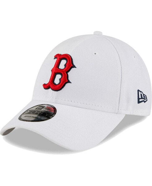 Бейсболка регулируемая New Era белая Boston Red Sox League II 9FORTY для мужчин