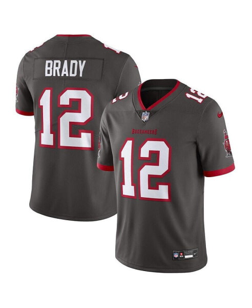 Men's Tom Brady Pewter Tampa Bay Buccaneers Alternate Vapor Untouchable Limited Jersey