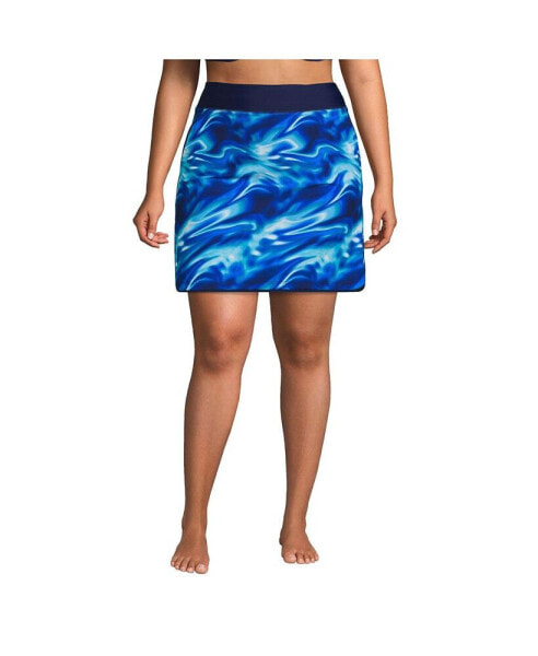 Plus Size Quick Dry Board Skort Swim Skirt